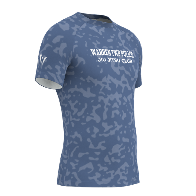 Warren TWP BJJ Rashguard - Blue Camo