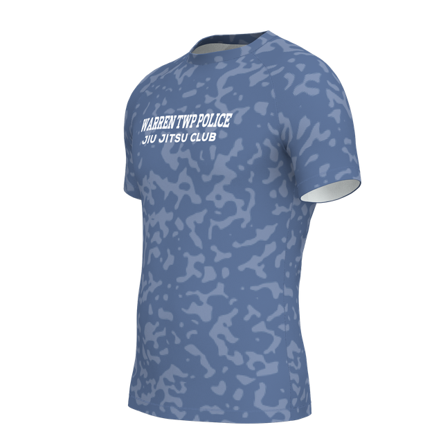 Warren TWP BJJ Rashguard - Blue Camo