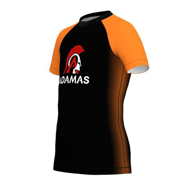 Kids Adamas Jiu Jitsu Academy SS Rashguard - Orange