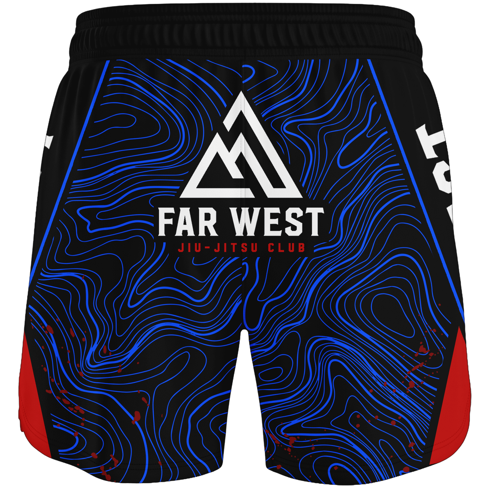 Topographical Shorts V2 - Far West Jiu Jitsu Club