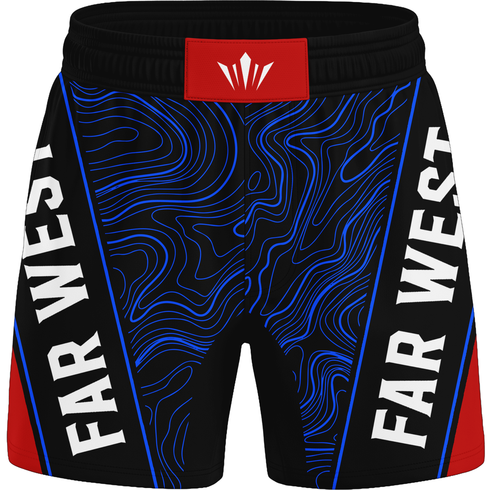 Topographical Shorts V2 - Far West Jiu Jitsu Club