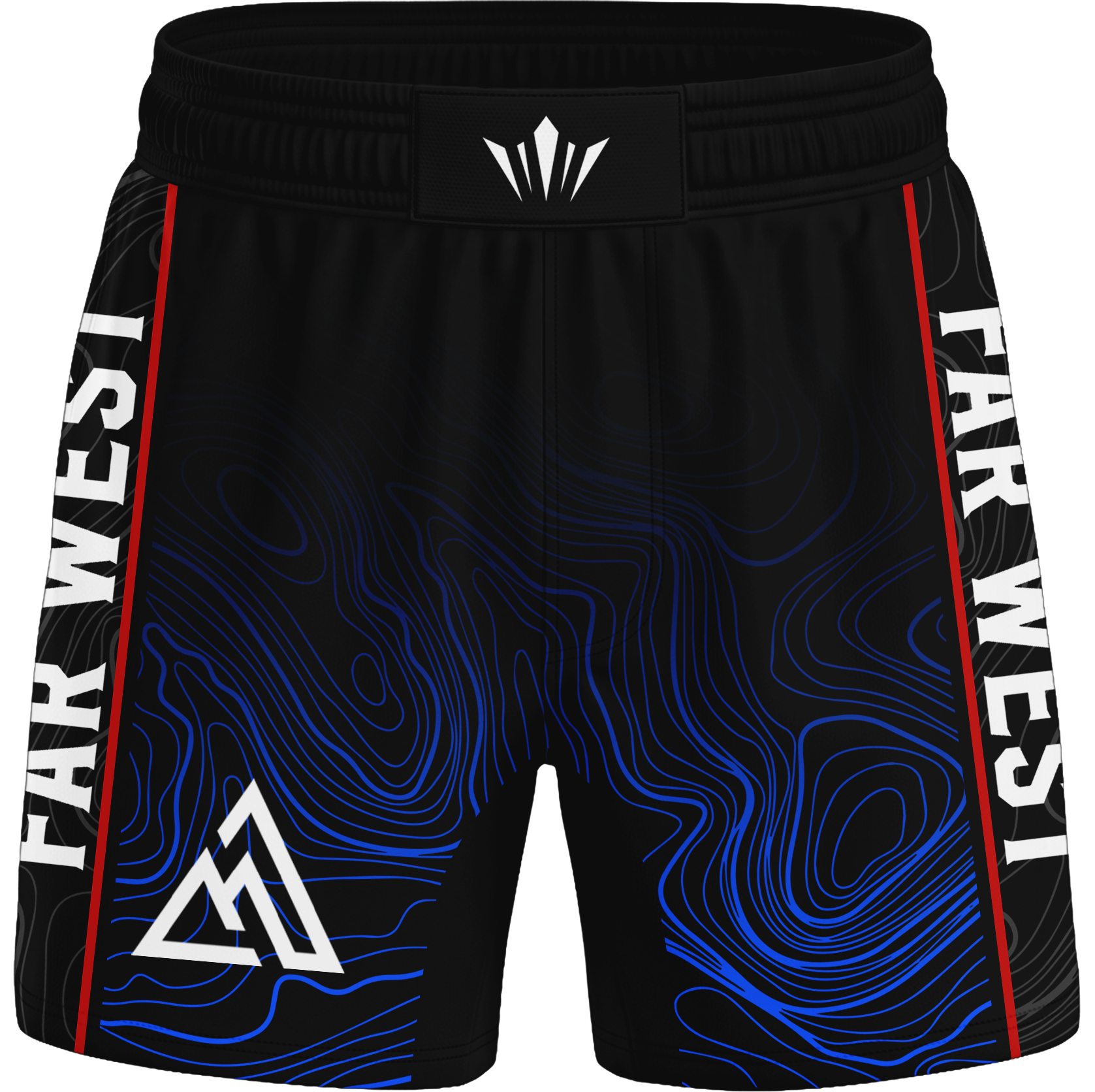 Topographical Grappling Shorts - Far West Jiu Jitsu Club