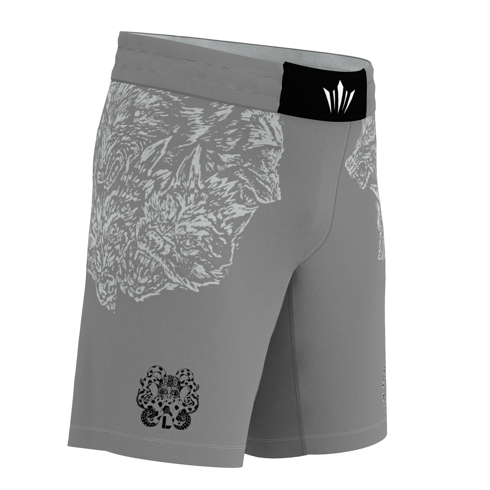 Leverage Kids Ranked BJJ Shorts - Gray