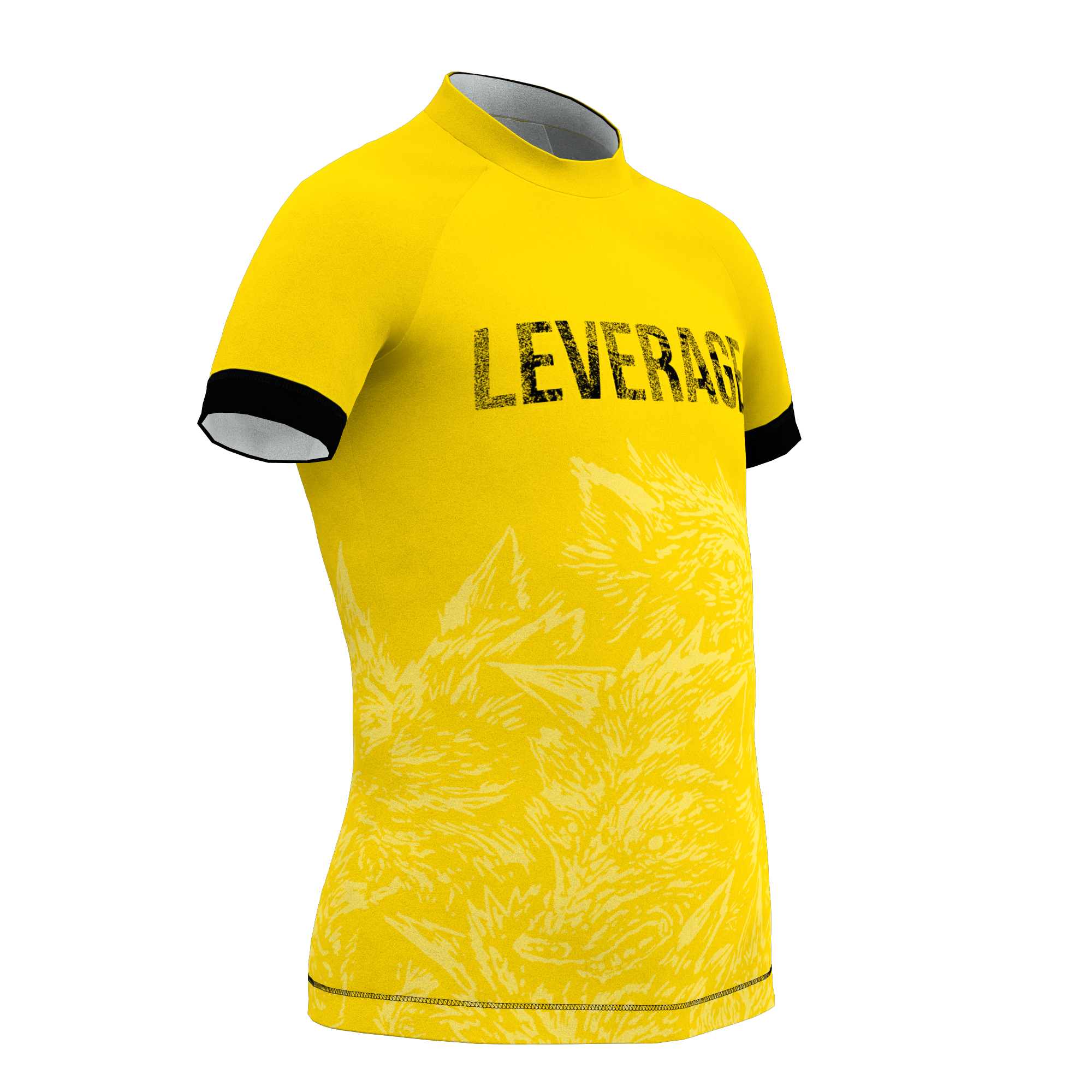 Leverage Kids Ranked BJJ Rashguard - Yellow