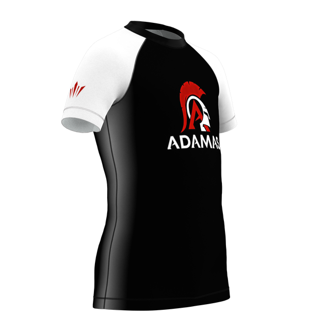 Kids Adamas Jiu Jitsu Academy SS Rashguard - White