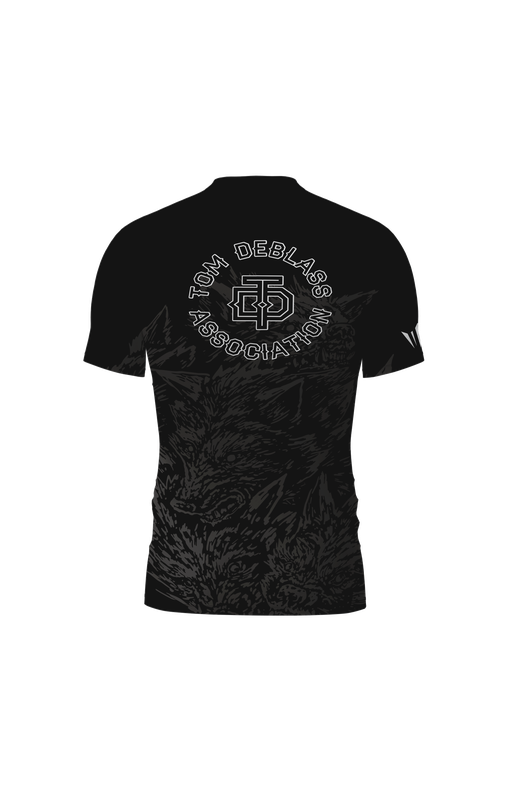 Leverage Kids Ranked BJJ Rashguard - Black