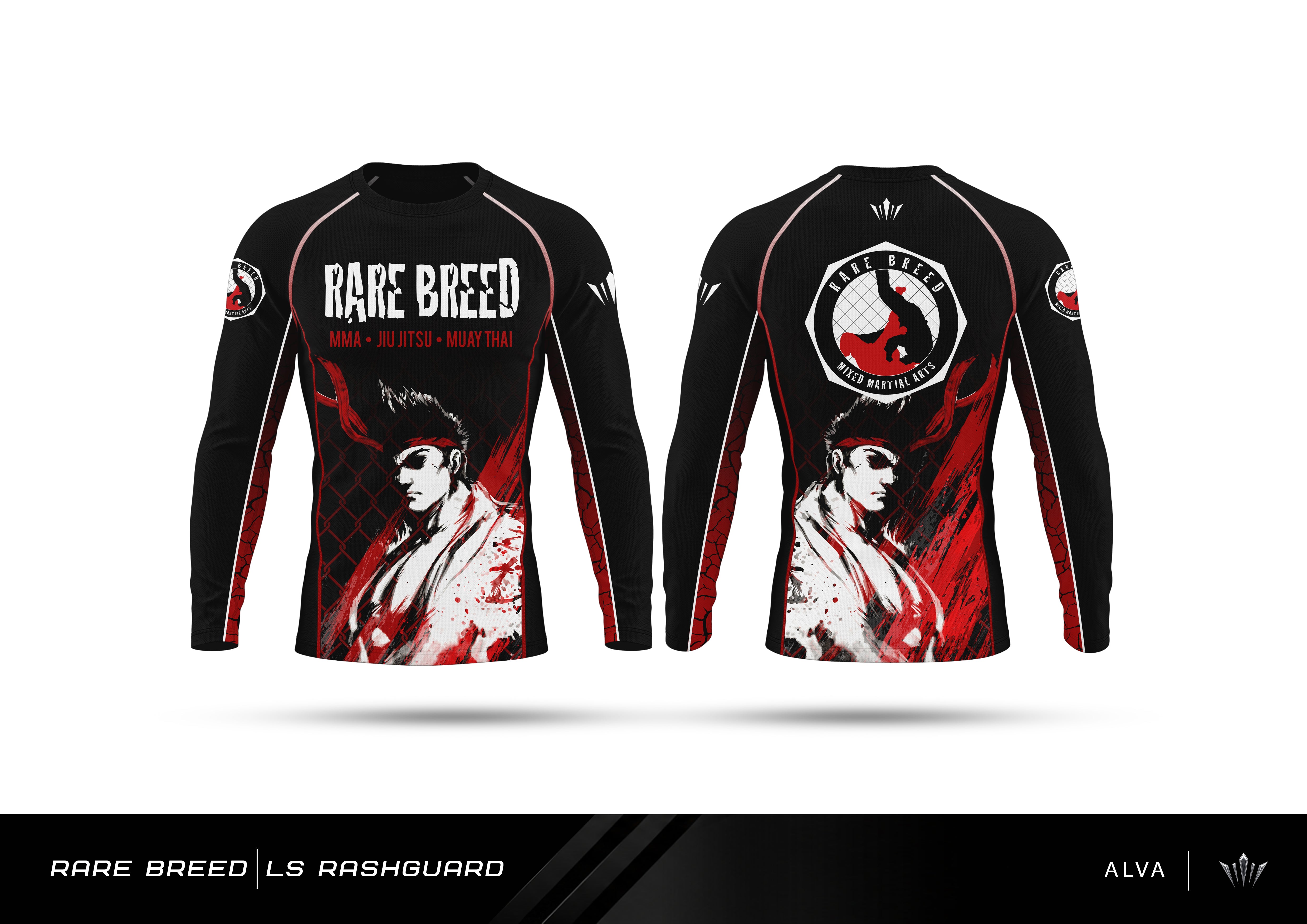 Ryu LS Rashguard - Rare Breed MMA