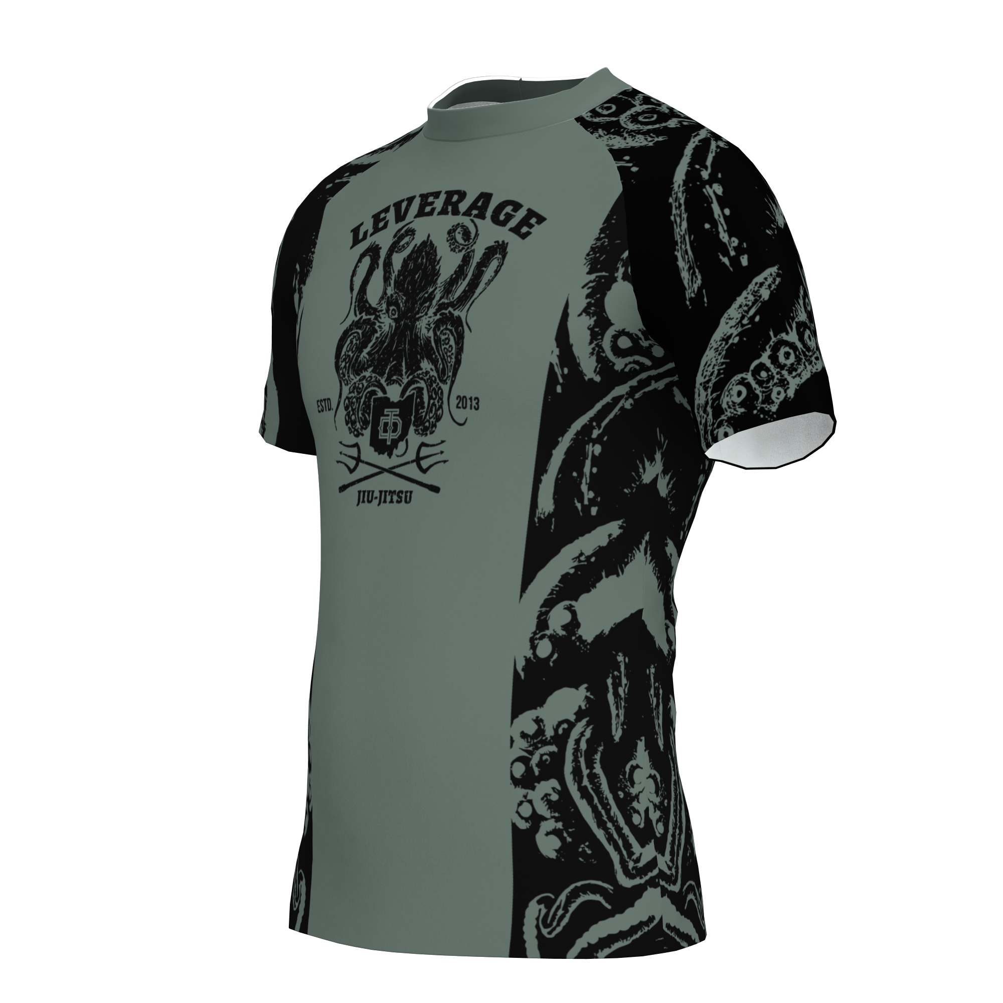 Leverage BJJ SS Rashguard - OD Camo