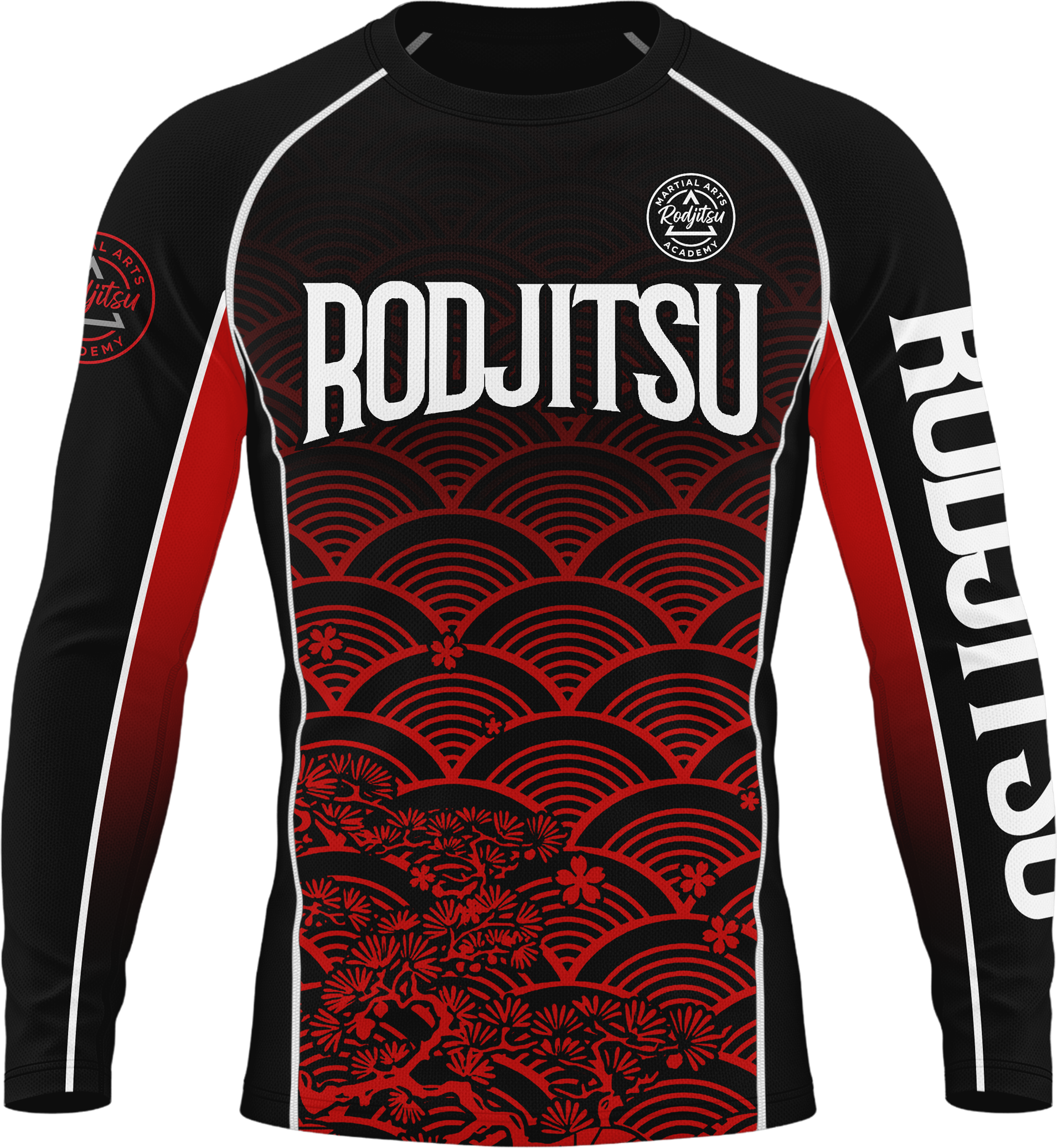 Japanese Waves LS Rashguard - Rodjitsu