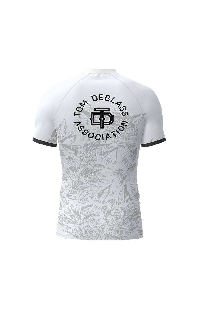Leverage BJJ - White Ranked Rashguard