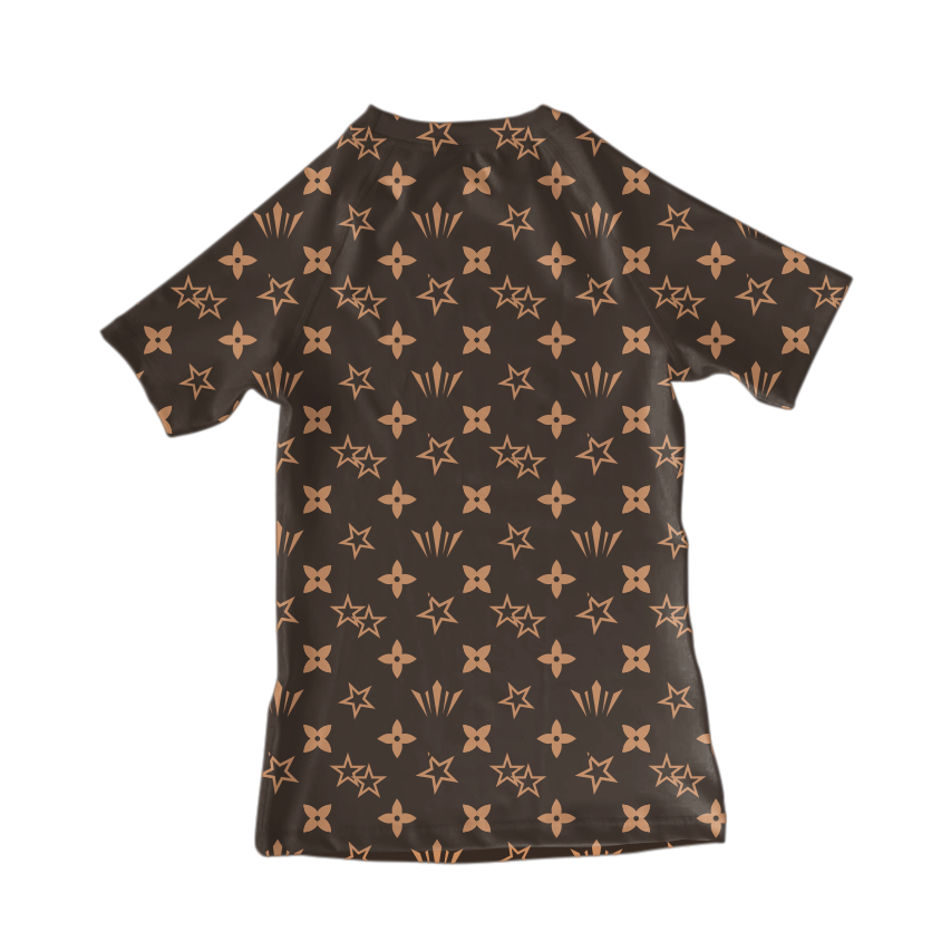 Women's Brown LV BJJ Rashguard