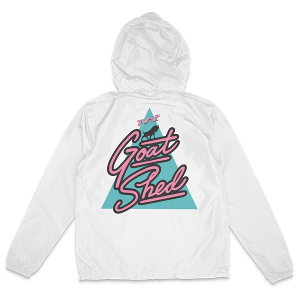 Goat Shed Winbreaker Zip Up - White