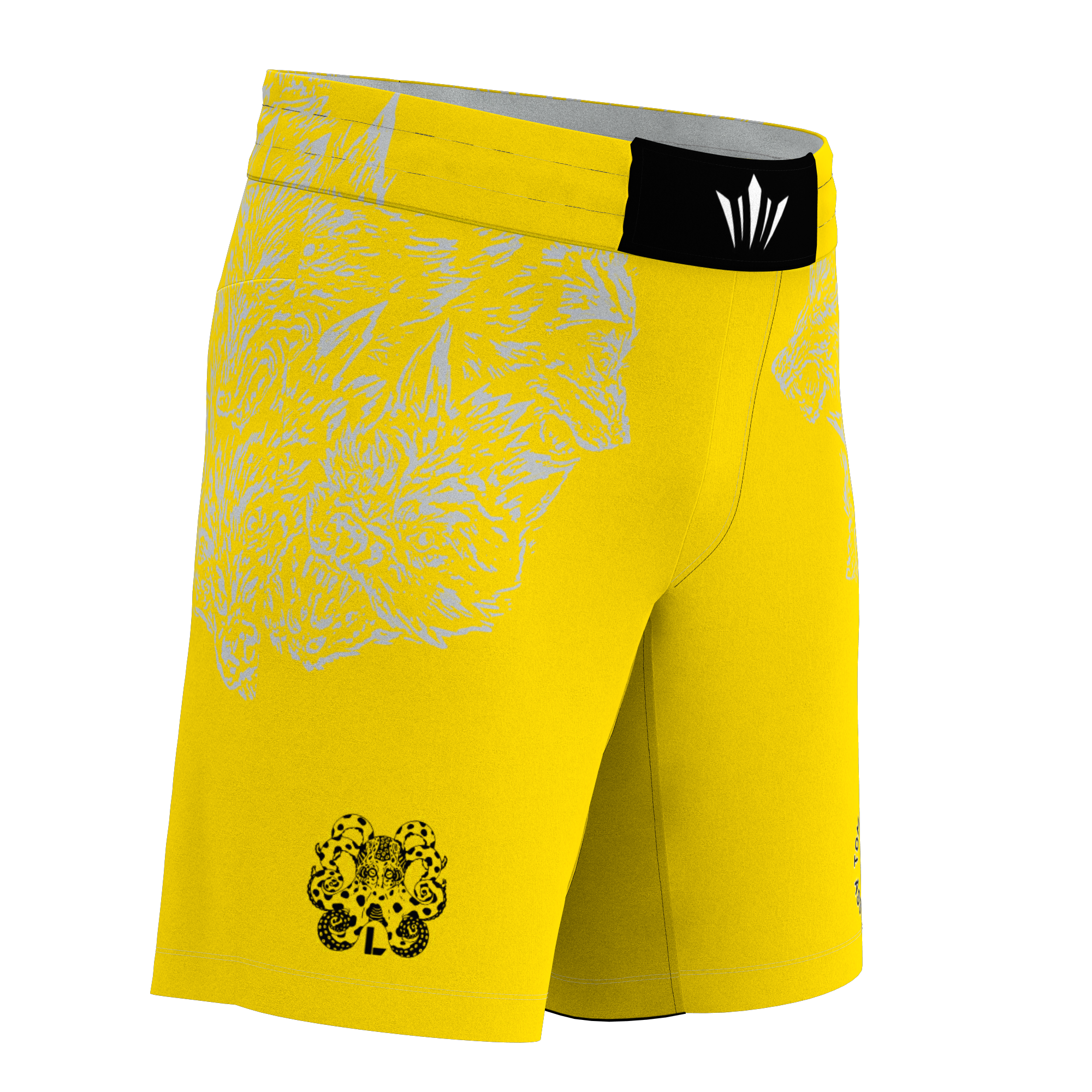 Leverage Kids Ranked BJJ Shorts - Yellow