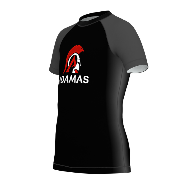 Kids Adamas Jiu Jitsu Academy SS Rashguard - Gray