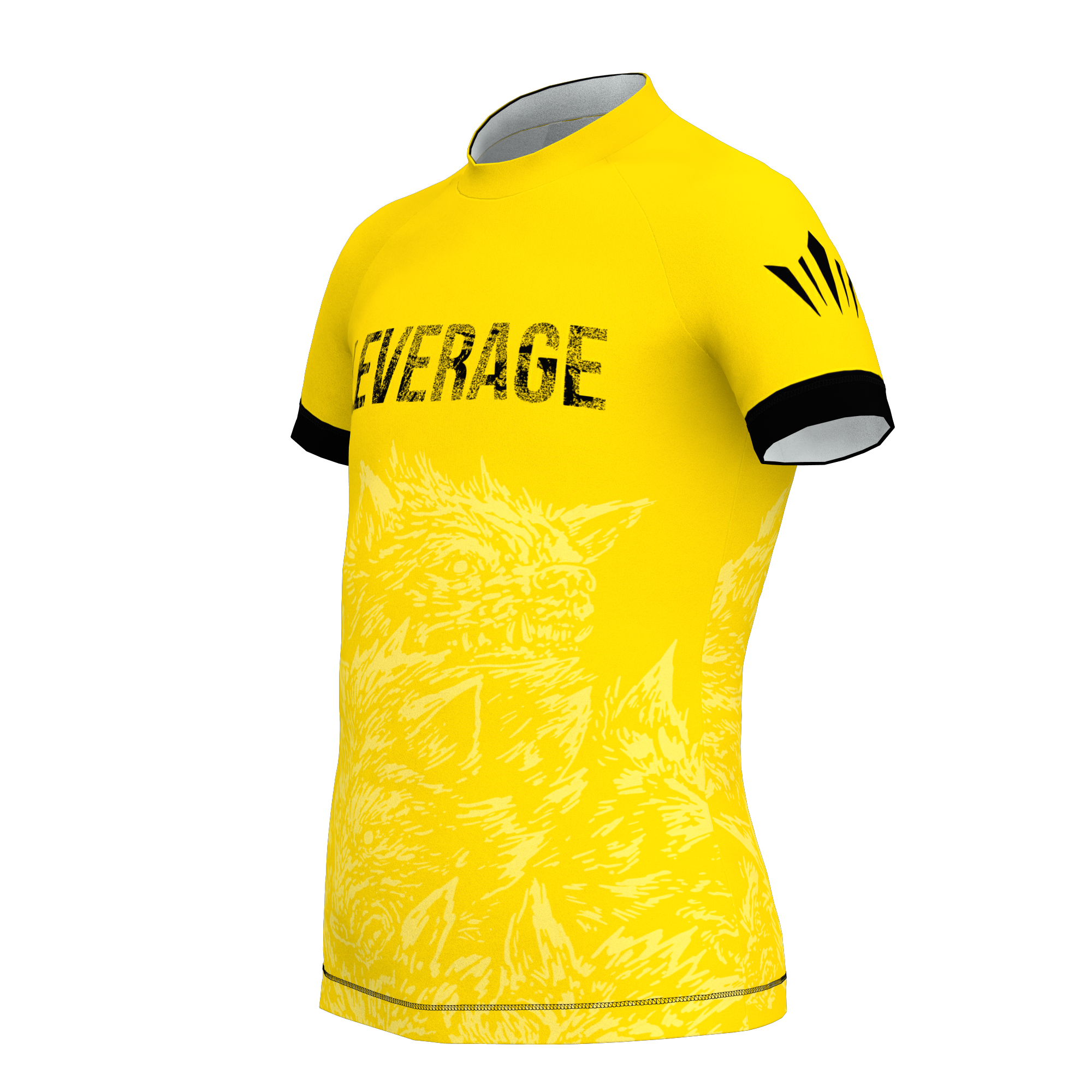 Leverage Kids Ranked BJJ Rashguard - Yellow