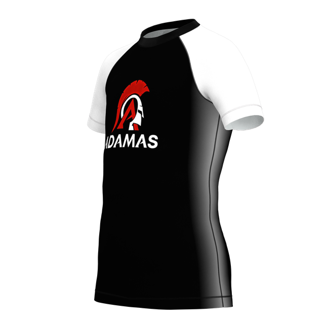 Kids Adamas Jiu Jitsu Academy SS Rashguard - White