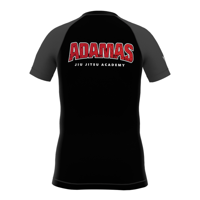 Kids Adamas Jiu Jitsu Academy SS Rashguard - Gray