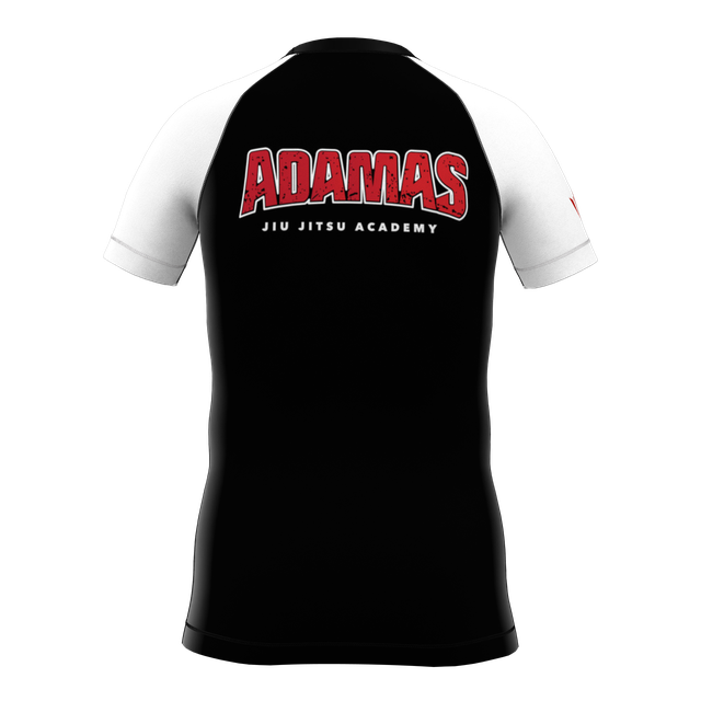Kids Adamas Jiu Jitsu Academy SS Rashguard - White