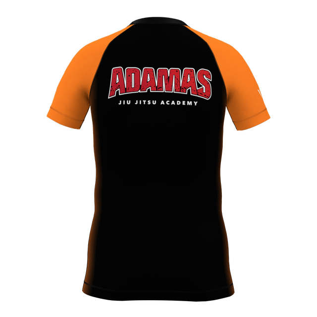 Kids Adamas Jiu Jitsu Academy SS Rashguard - Orange