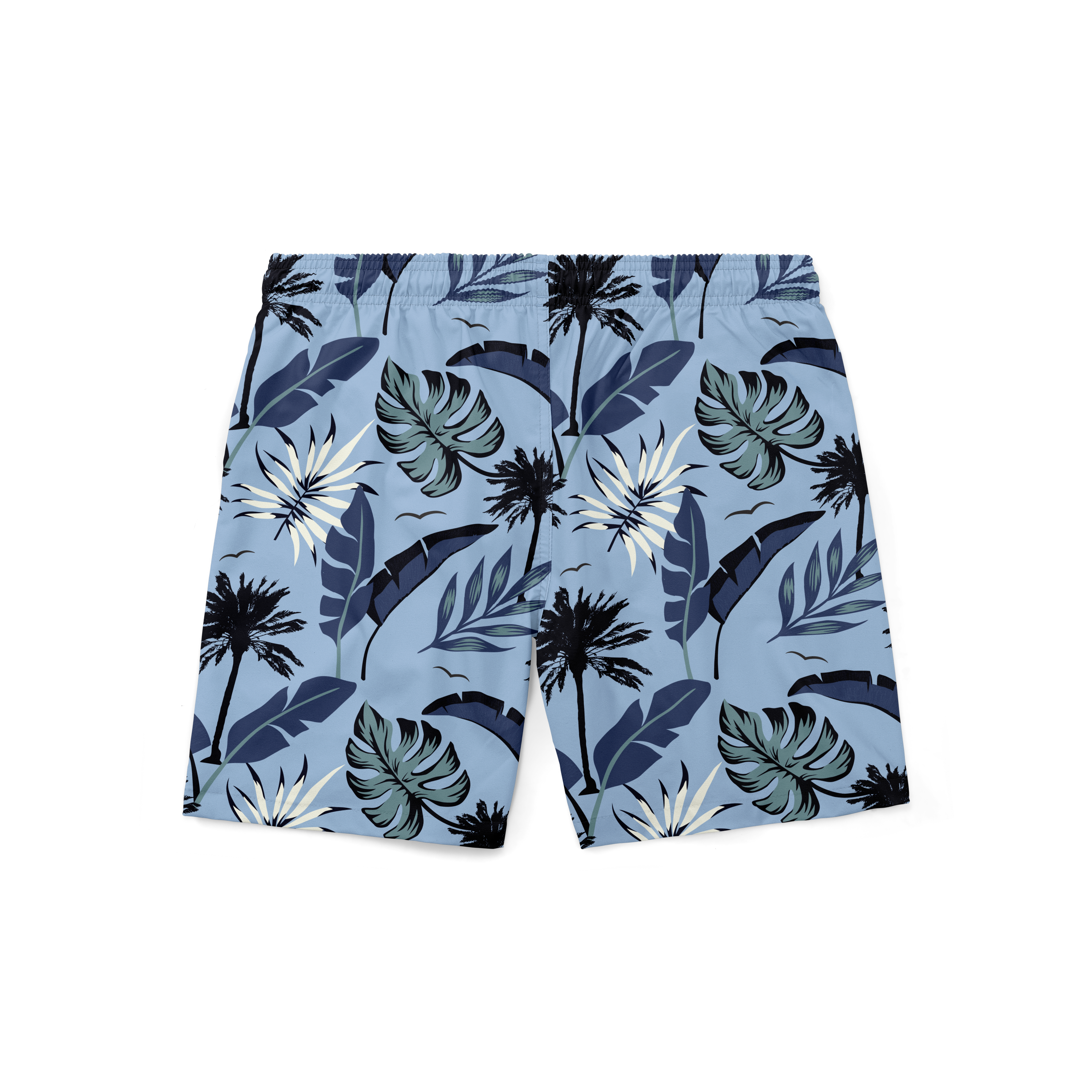 Swim Trunks w/ Lining - Chambray Blue