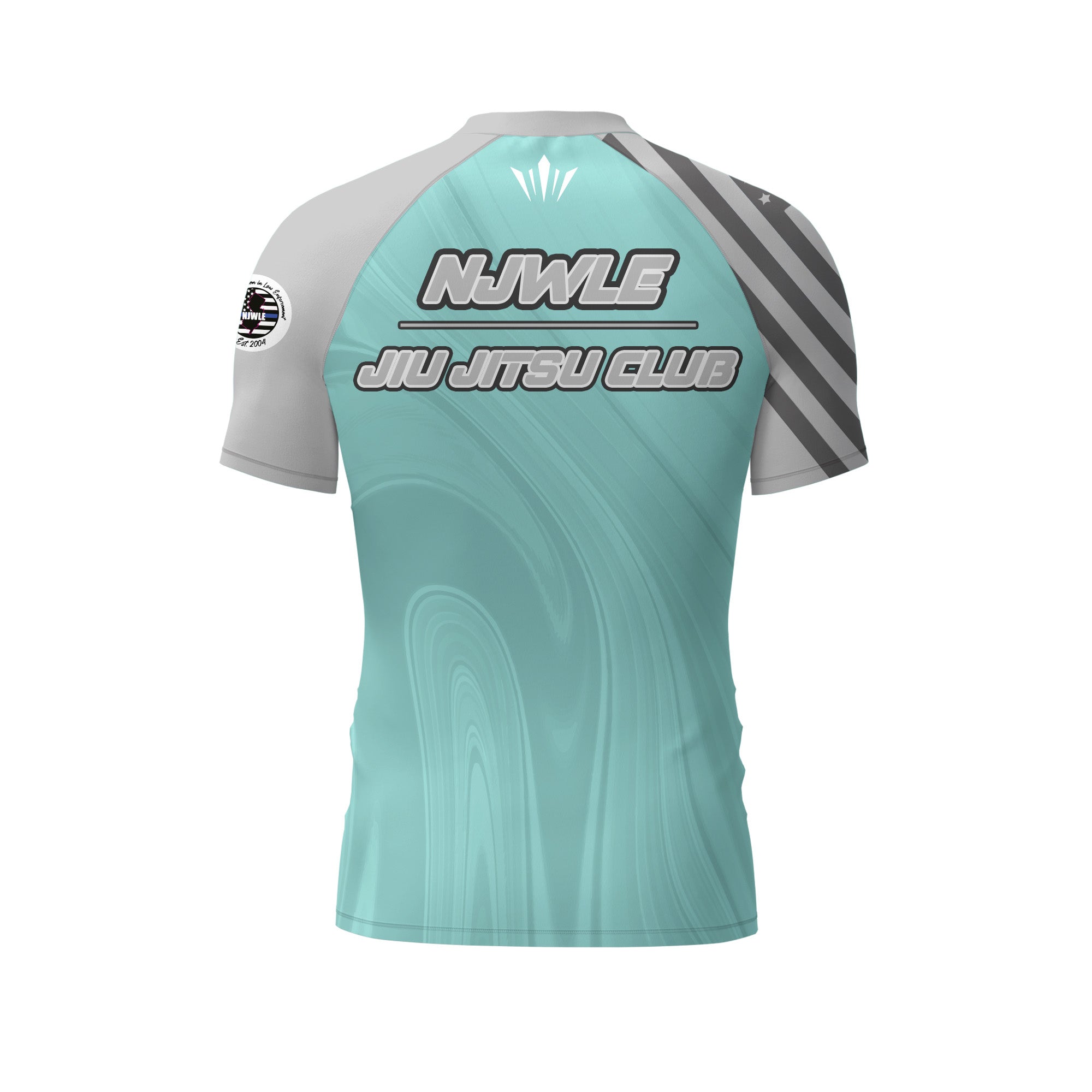NJWLE Rashguard - Teal Marble