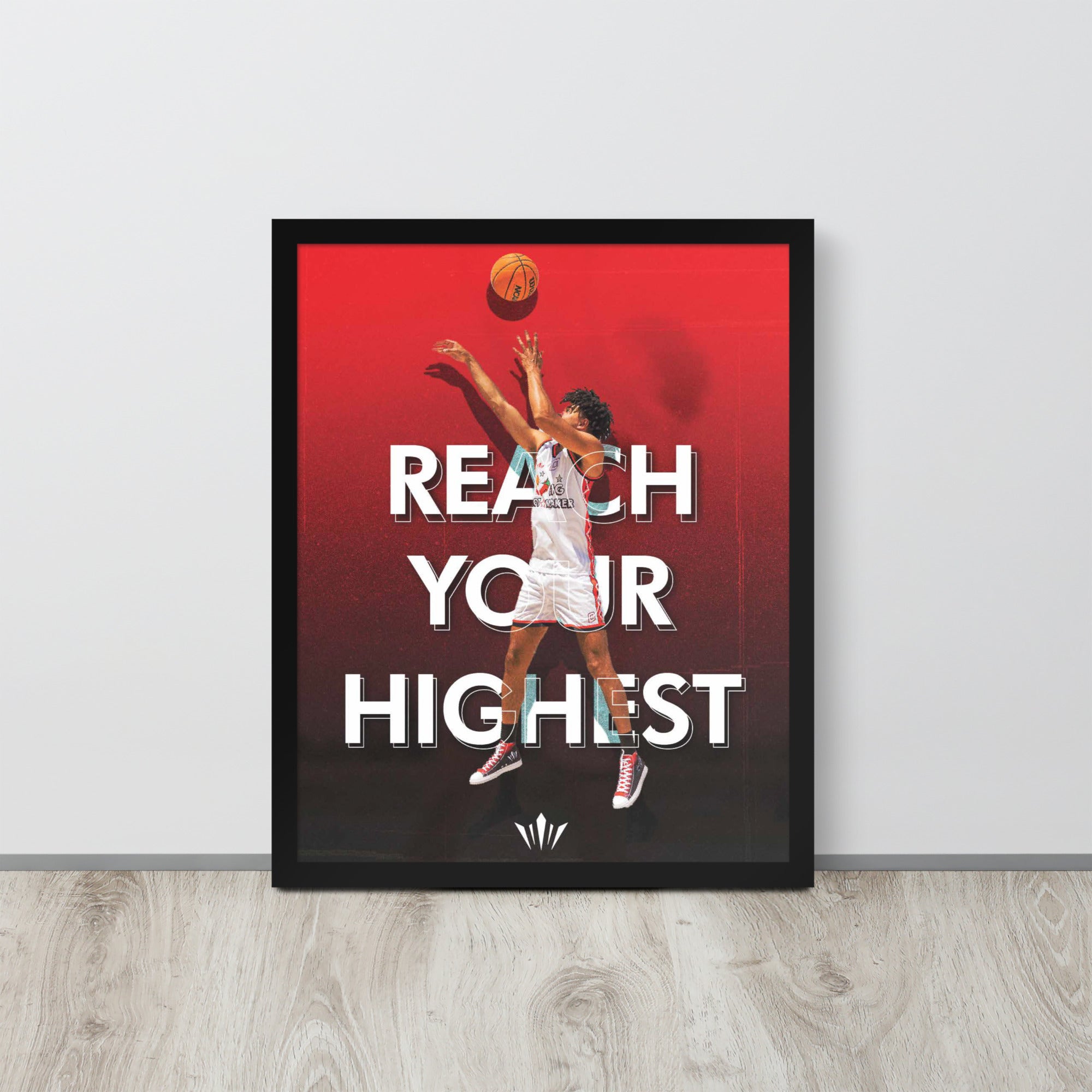 Reach Your Highest v3 Framed Poster