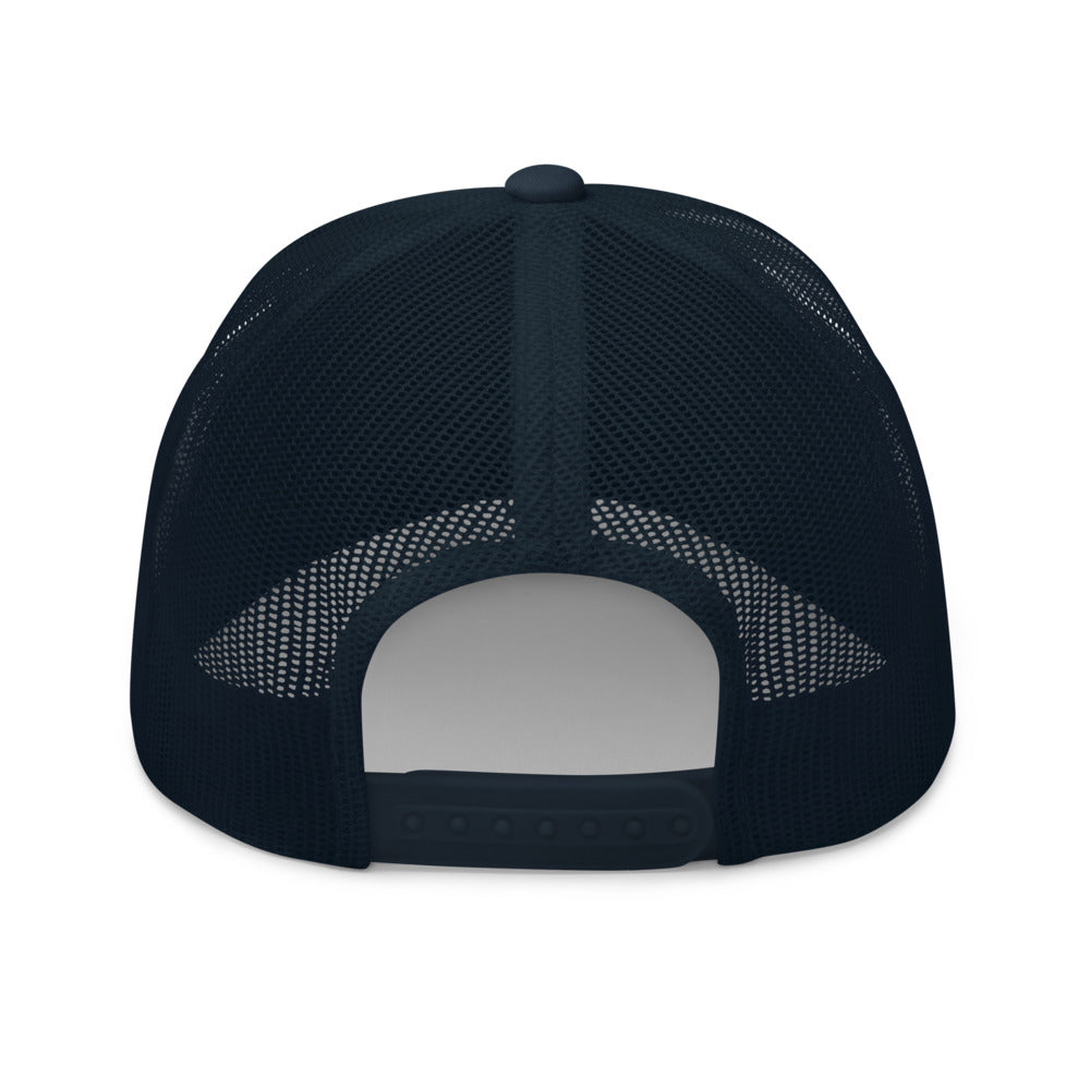 Navy Retro Trucker Cap