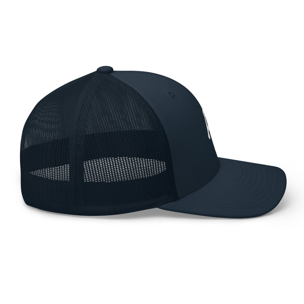 Navy Retro Trucker Cap